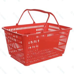 31L Large Strong Quality Plastic Shopping Basket (Metal Handles)