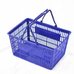 31L Large Strong Quality Plastic Shopping Basket (Plastic Handles)